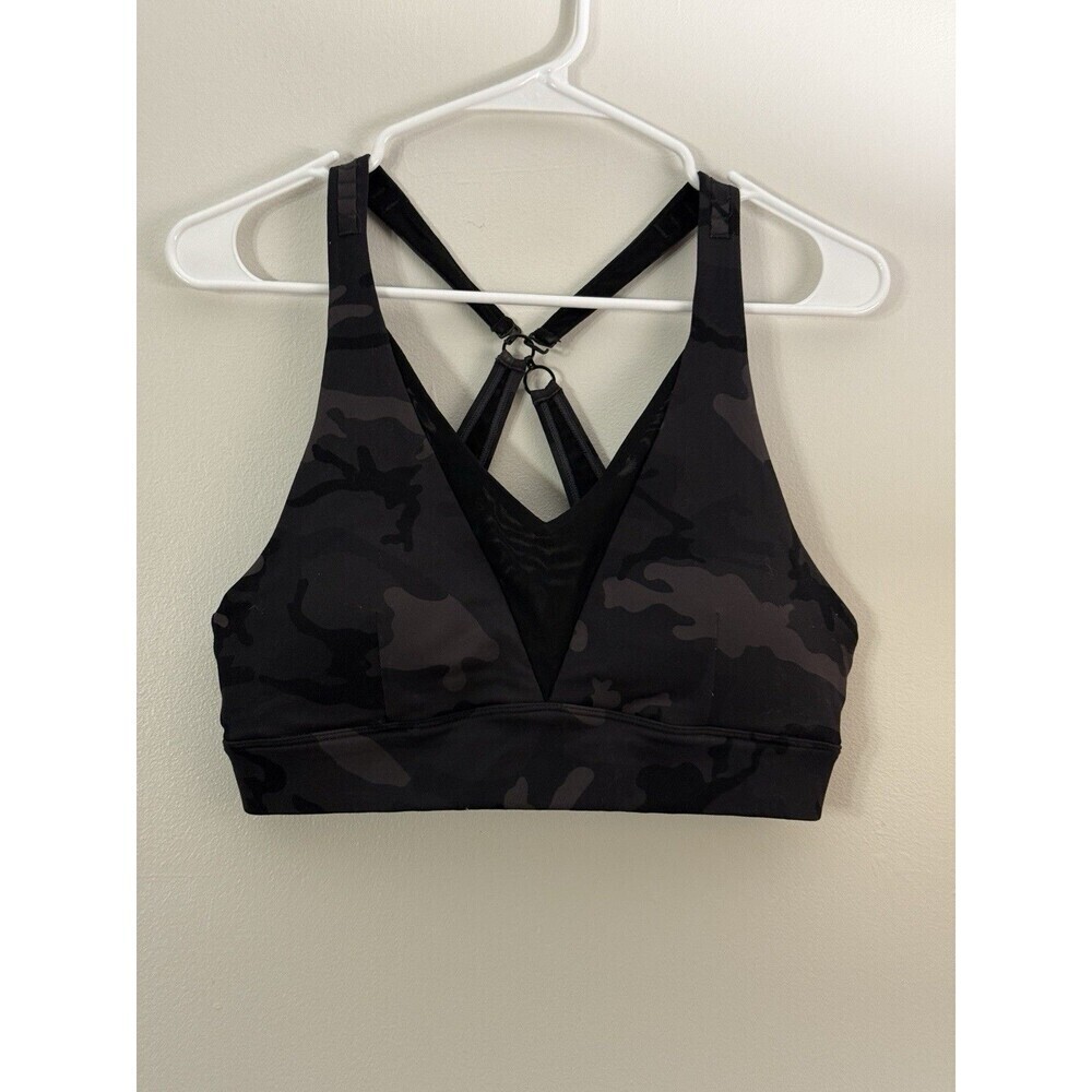 ZYIA Camo Print Sports Bra size Medium Women's Gym Yoga Athleisure Crossfit